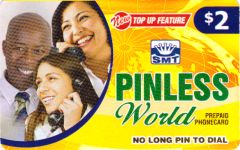 Pinless WorldPrepaid Phone Card